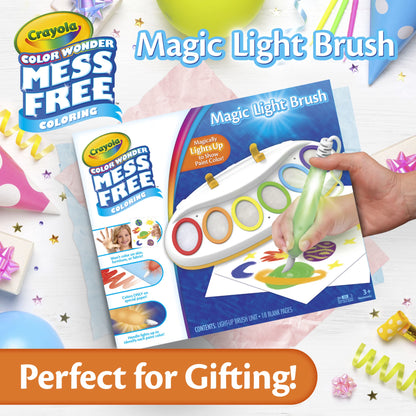 Color Wonder Magic Light Brush, Mess Free Kids Painting Set, Preschool Supplies, Toddler Activities, Educational Toys, Holiday & Christmas Gifts for Ages 3+